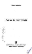 Letras de emergencia