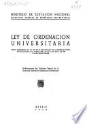 Ley de ordenación de universitaria