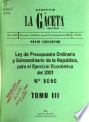 Ley de presupuesto general de ingresos y egresos para el año ...