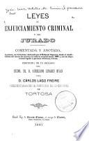 Leyes de enjuiciamiento criminal y del jurado