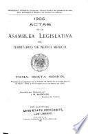 Leyes de la asamblea legislativa del Territorio de Nuevo Mexico