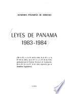 Leyes de Panamá: 1983-1984