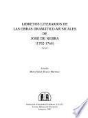 Libretos literarios de las obras drámatico-musicales de José de Nebra (1702-1768)