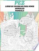 Libro de colorear para niños - Mandala - Animales - Pez