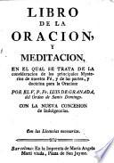 Libro de la oración, y meditación, etc