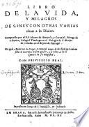 Libro de la vida y milagros de S. Ines