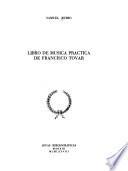 Libro de música práctica de Francisco Tovar