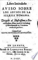 Libro intitulado Aviso sobre los Abusos de la Iglesia Romana