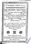 LIBRO NVEVO. QVARESMA SEGVNDA.