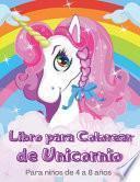 Libro para Colorear de Unicornio Para niños de 4 a 8 años