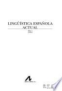 Lingüística española actual