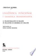 Lingüística funcional y gramática transformativa