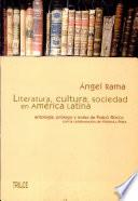 Literatura, cultura, sociedad en América Latina