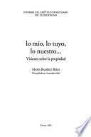 Lo mío, lo tuyo, lo nuestro ...