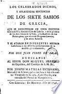 Los celebrados dichos, y aplaudidas sentencias de los Siete Sabios de Grecia