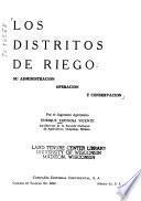 Los distritos de riego