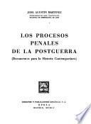 Los procesos penales de la postguerra