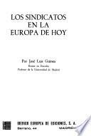 Los sindicatos en la Europa de hoy