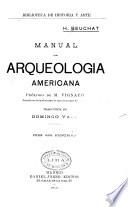 Manual de arqueologia americana