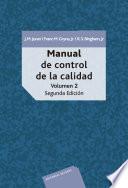 Manual de control de la calidad. Volumen 2