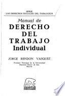 Manual de derecho del trabajo individual
