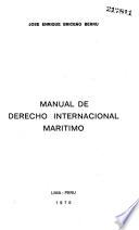 Manual de derecho internacional marítimo