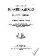 Manual de gobernadores y de jefes politicos