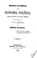 Manual de moral i de economía política