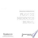 Manual para la elaboración de un plan de negocios rural