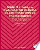 Manual para la evaluación clínica de los trastornos psicológicos