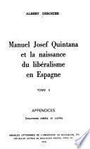 Manuel Josef Quintana et la naissance du libéralisme en Espagne