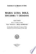 María Luisa Dolz, educadora y ciudadana