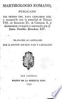 Martirologio Romano Vers. hisp. a A.D. Alvarez Pato