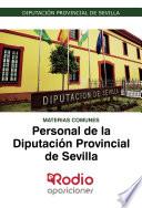 Libro Materias Comunes. Personal de la Diputación Provincial de Sevilla