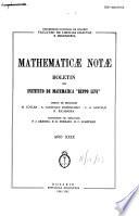 Mathematicae notae