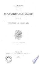 Máximas de la beata Margarita María Alacoque distribuidas para todos los días del año