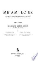 Me'am lo'ez: Genesis (2 vols.)