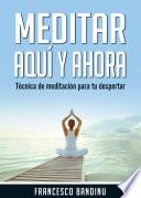 Meditar aquí y ahora. Técnica de Meditación Para tu Despertar.