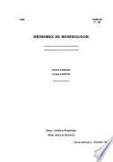 Mémoires de biospéologie