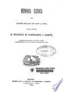 Memoria clínica del curso solar de 1873 a 1874