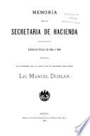 Memoria de la Secretaría de Hacienda y Crédito Público