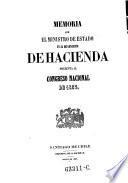 Memoria del Ministerio de Hacienda