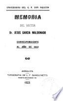 Memoria del rector