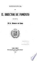 Memoria presentada por el Director de Fomento ... al Señor Ministro del Ramo