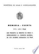 Memoria y cuenta - Ministerio de Minas e Hidrocarburos
