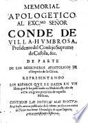 Memorial apologetico al excmo Señor Conde de Villa-Humbrosa, ... de parte de los Missioneros apostolicos de el Imperio de la China. Representando los reparos que se hazen en un libro [by D. F. N. entitled “Tratados historicos ... de la Monarchia de China, etc.”], que se ha publicado en Madrid este año de 1676 en grave perjuizio de aquella Mission, etc