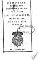 Memorial literario instructivo y curioso de la Corte de Madrid