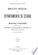 Memorias comerciales remitidas por los señores consules de la republica