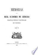 Memorias de la Real Academia de Ciencias Exactas, Físicas y Naturales de Madrid