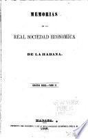 Memorias de la Real Sociedad Económica de la Habana